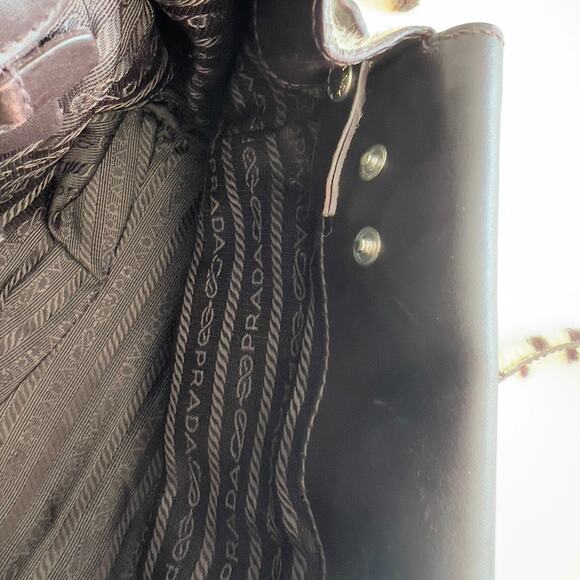 Prada Zebra Print Pony Hair Shoulder Bag - Picture 11 of 12